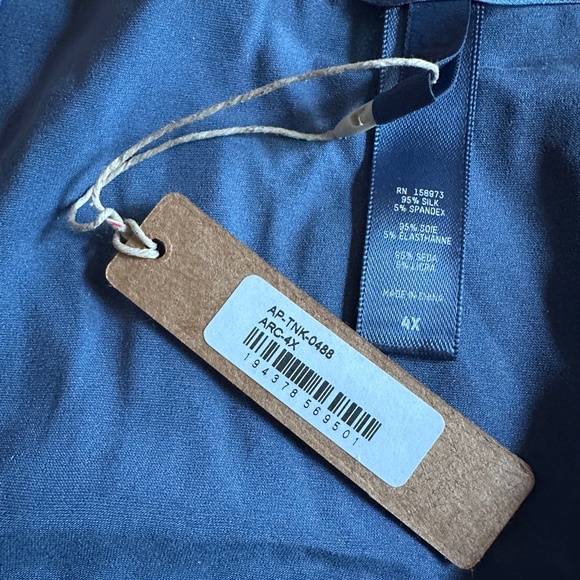 Skims Arctic Stretch Silk Crop Sleep Tank, Size 4X NWT - Picture 3 of 3